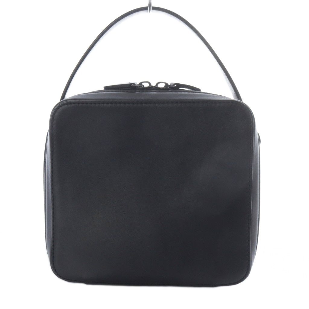 オーラリー AURALEE LEATHER SMALL TRAVEL CASE 2 way バッグ ハンドバッグ ワンハンドル ショルダーバッグ 斜め掛け レザー ブラック YO 14 AD