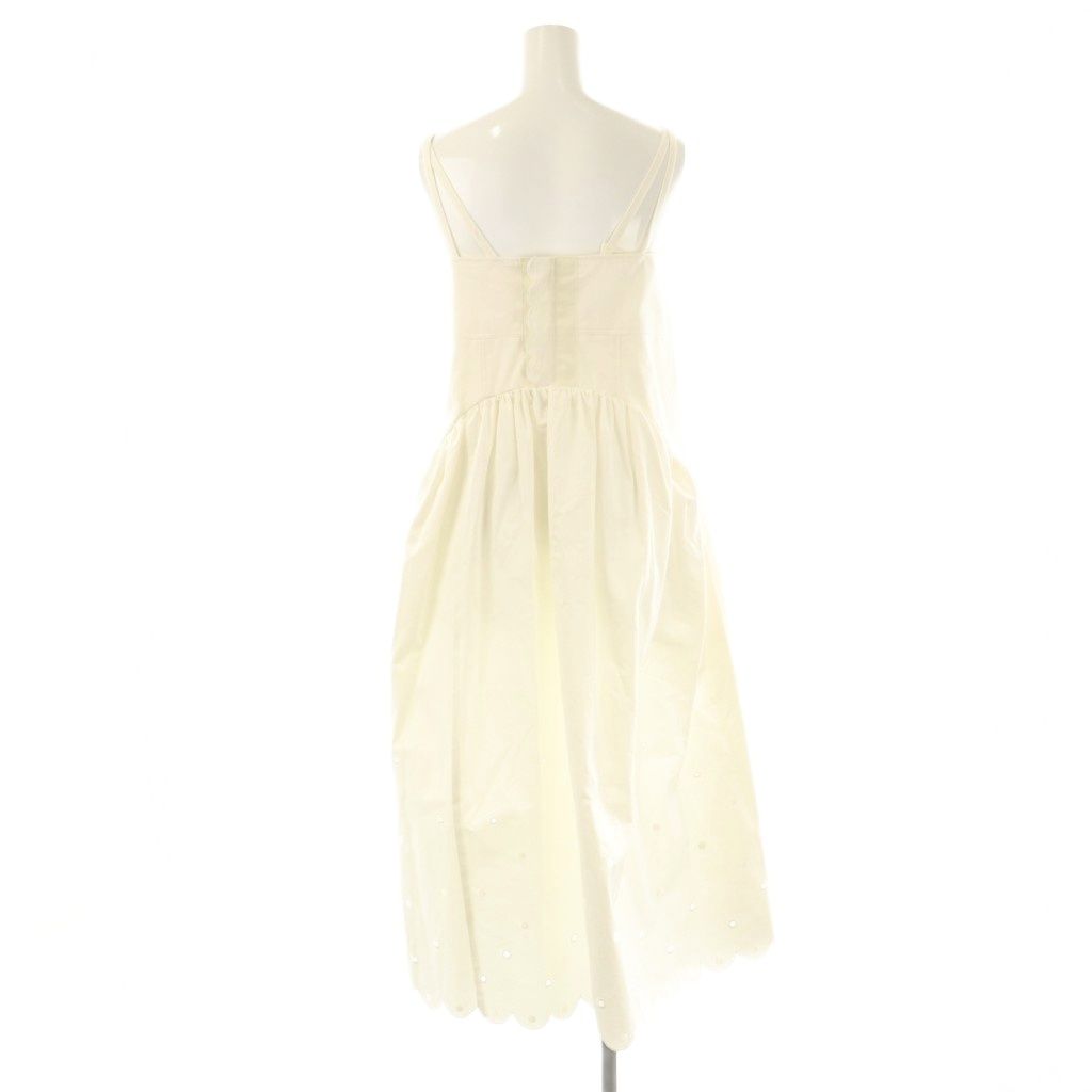 ヨリ yori シロコン サボンワンピース キャミワンピース ロング ドット