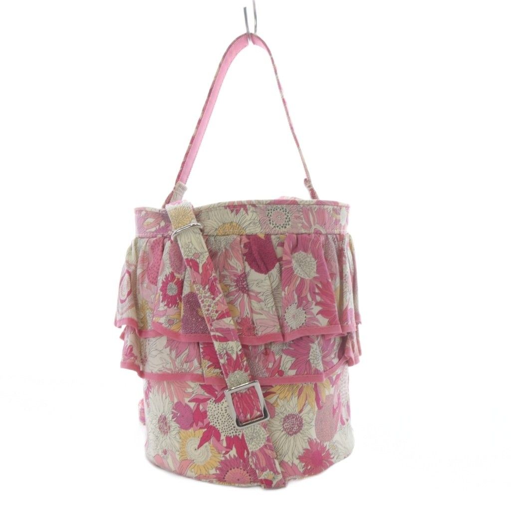 【最終価格】セツコサジテールCITYフリル2段ドット柄ショルダーバッグ2way セツコサジテール SETSUKO SAGITTAIRE ドット シティ 2WAYバッグ