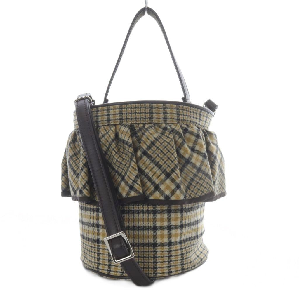 セツコサジテール setsuko sagittaire ネルチェック 2wayショルダー