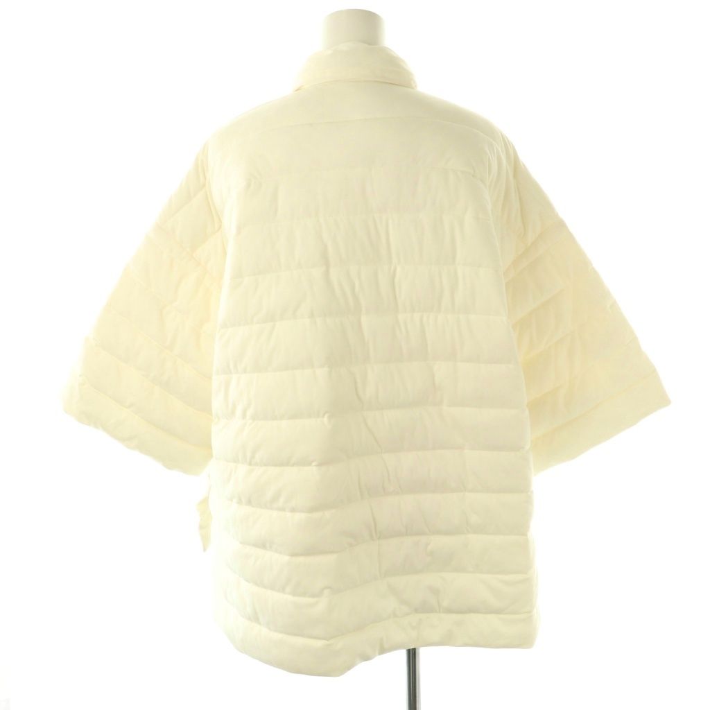 ナゴンスタンス nagonstans 25 AW half-sleeves batting shirt シャツ 五分袖 M オフホワイト HK OS