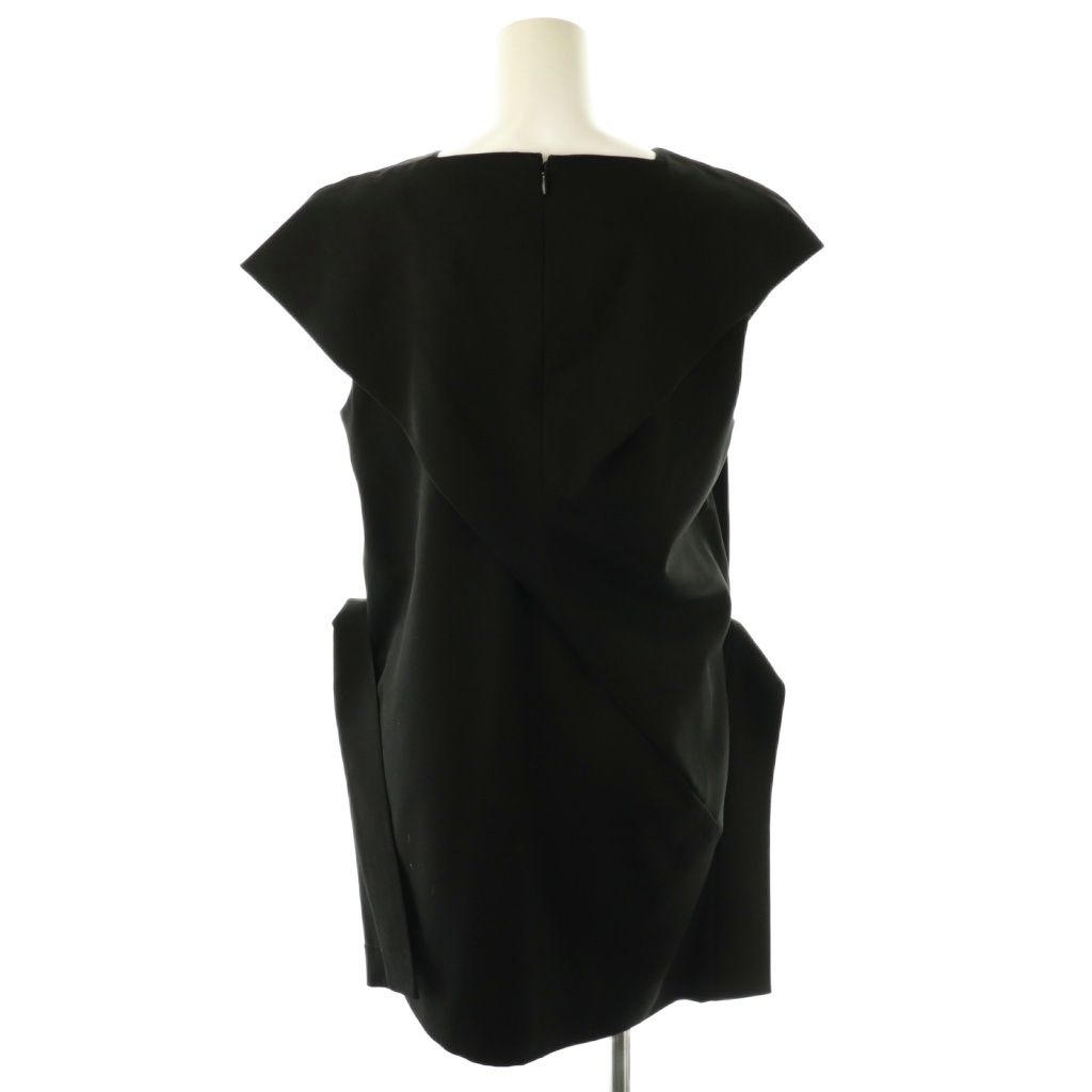 エンフォルド ENFOLD 25 SS archetypeノースリーブプルオーバー チュニック 38 ブラック ES OS