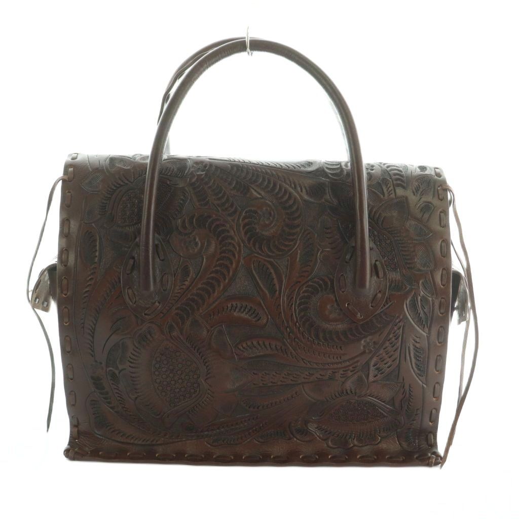 カービングトライブス Carving Tribes Maestra M ハンドバッグ レザー ブラウン MI OS