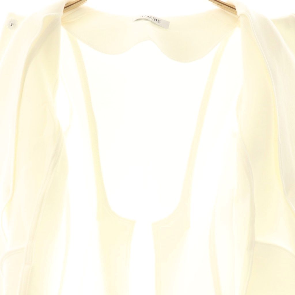 ローブブラン L'AUBE BLANC 25SS Double Knit Peplum Jacket