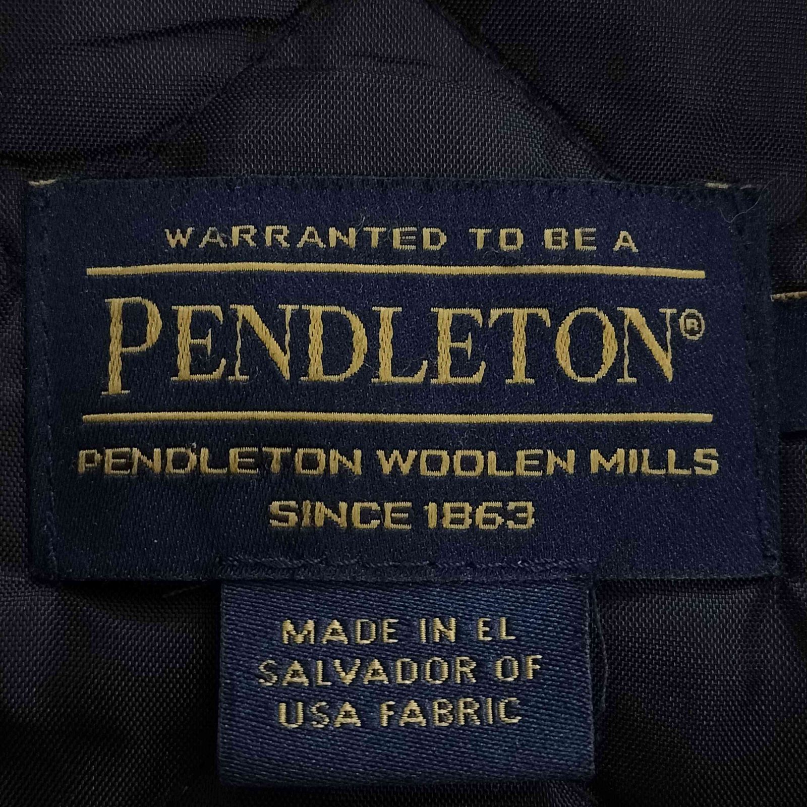 ペンドルトン PENDLETON 裏地キルティング オンブレ チェックウール