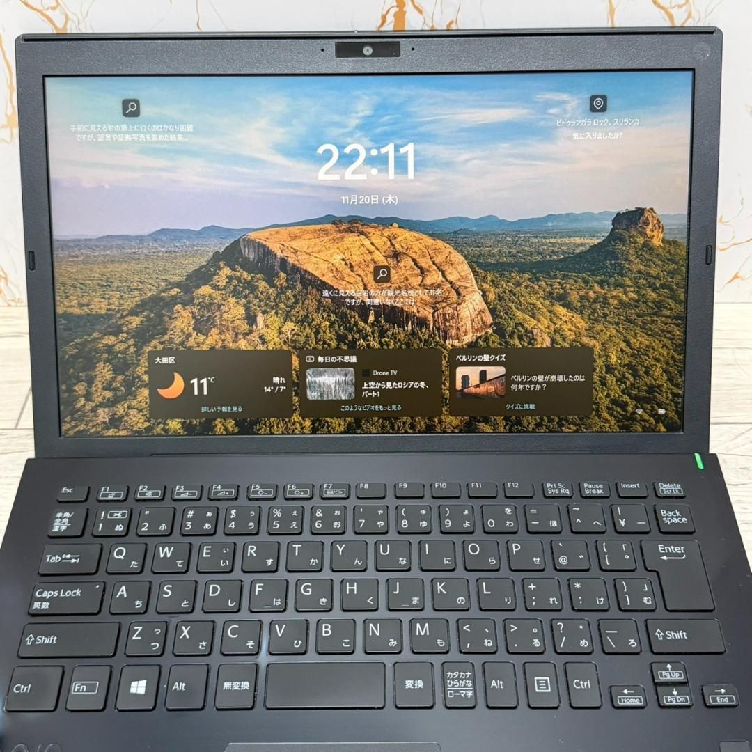 VAIO ProPG 第10世代 i5搭載 ノートパソコン office カメラ Office付き