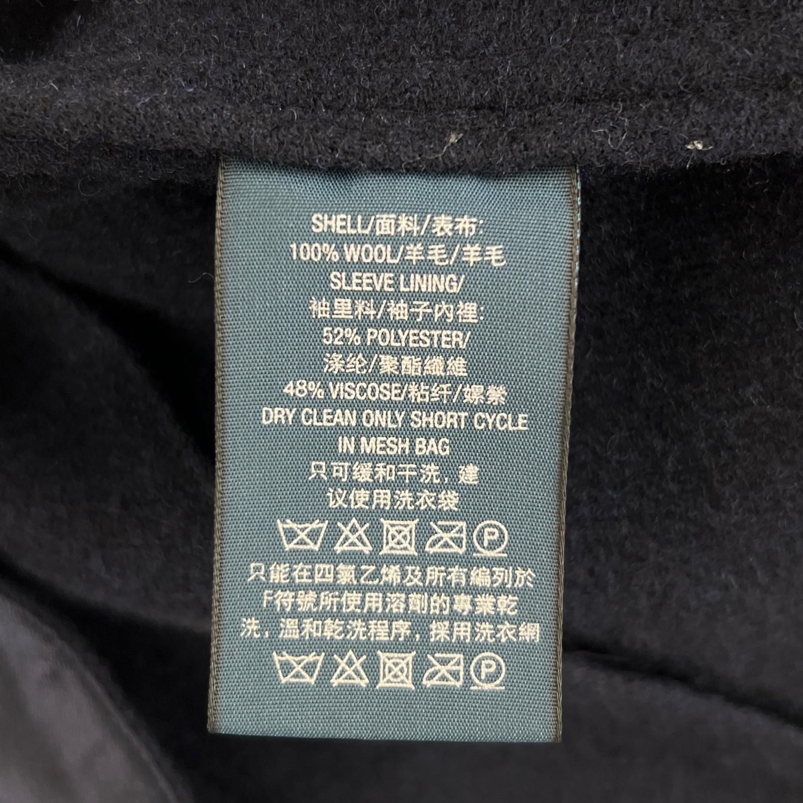 極美品△RALPH LAUREN ラルフローレン ウール100％ エンブレム ロゴ