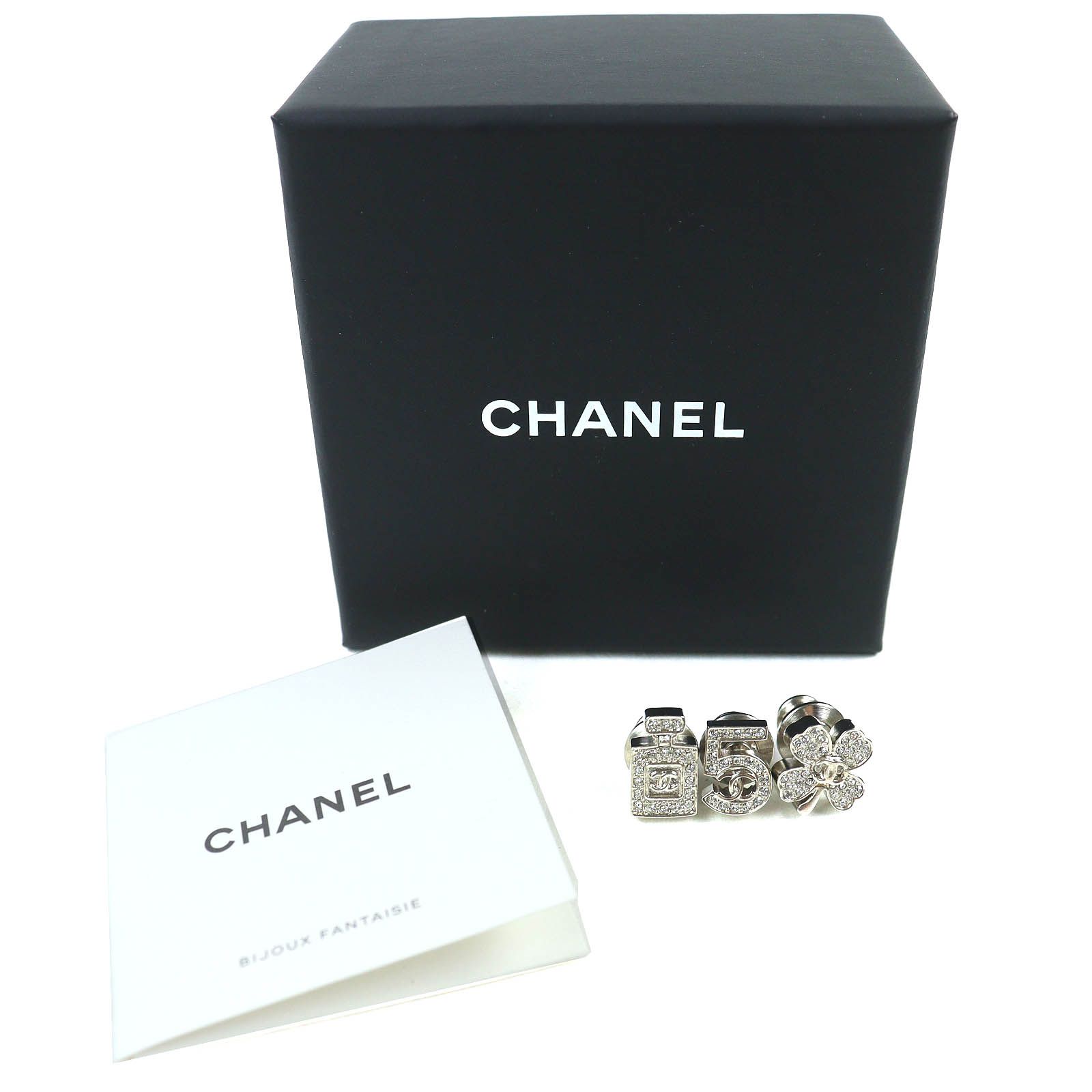 極美品△CHANEL シャネル A22P ココマークアイコン ラインストーン No