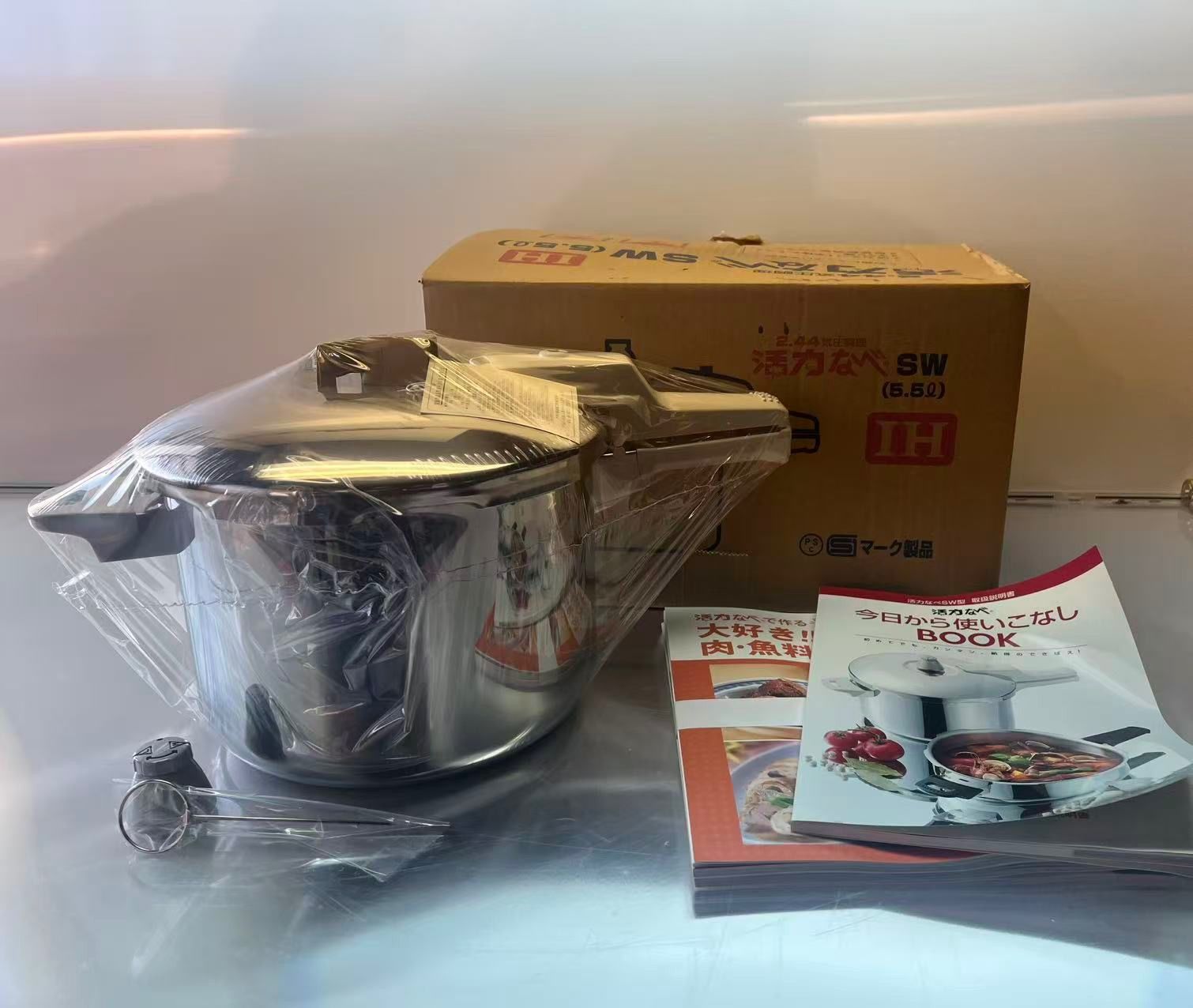 新品保管品】アサヒ軽金属 圧力鍋 活力なべ SW 5.5L 1.45キロ圧調理