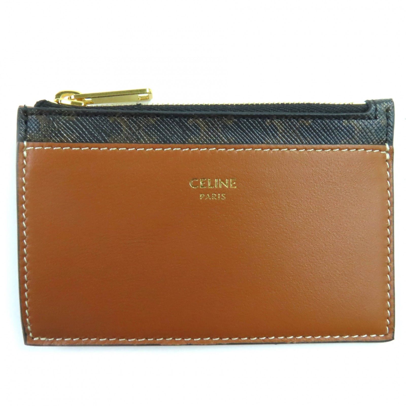 未使用品◇CELINE セリーヌ ラムスキン トリオンフキャンバス 