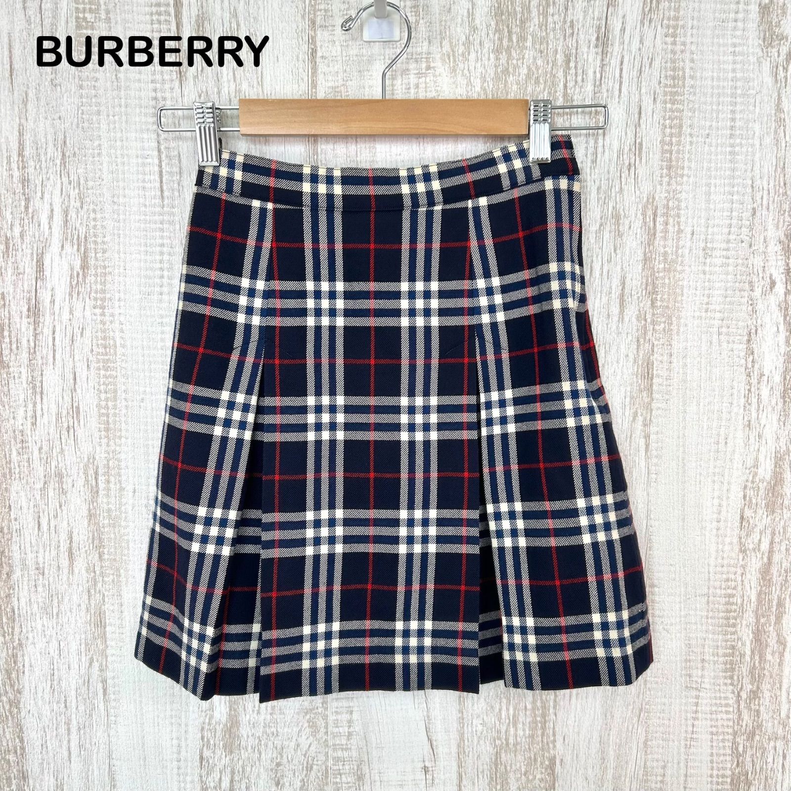 90s BURBERRYS ヴィンテージ バーバリー ノバチェック ウール ボックス