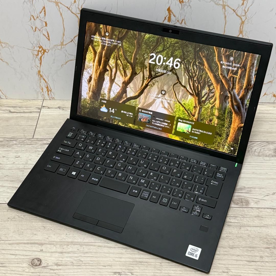 VAIO/SONY/カメラ/SSD256/Windows11/黒/ノートパソコン Office付き
