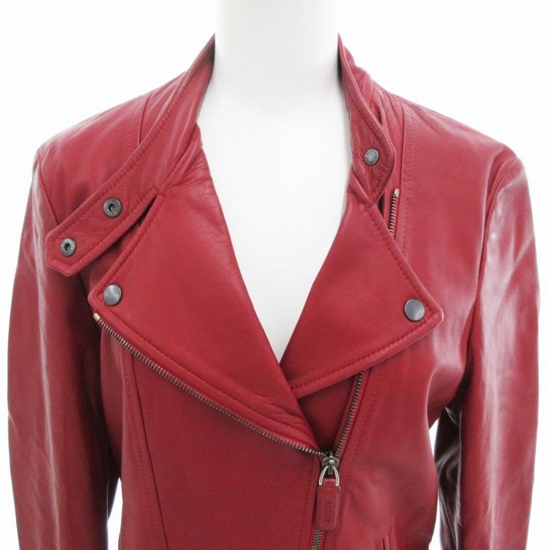 バリー BALLY 美品 ダブルライダース 革ジャン ジャケット ラムレザー