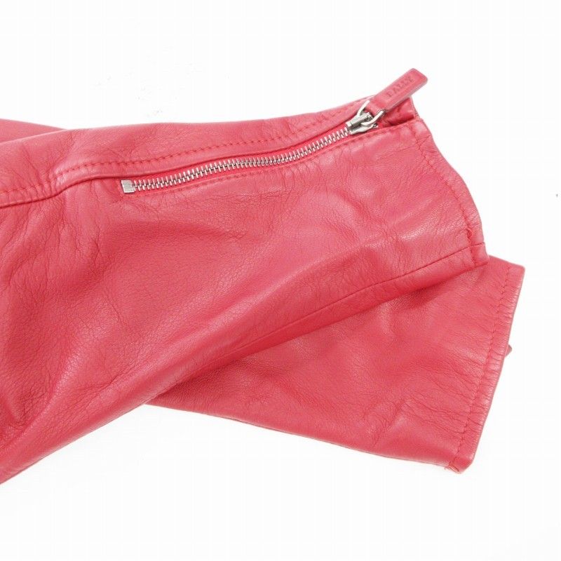 バリー BALLY 美品 ダブルライダース 革ジャン ジャケット ラムレザー