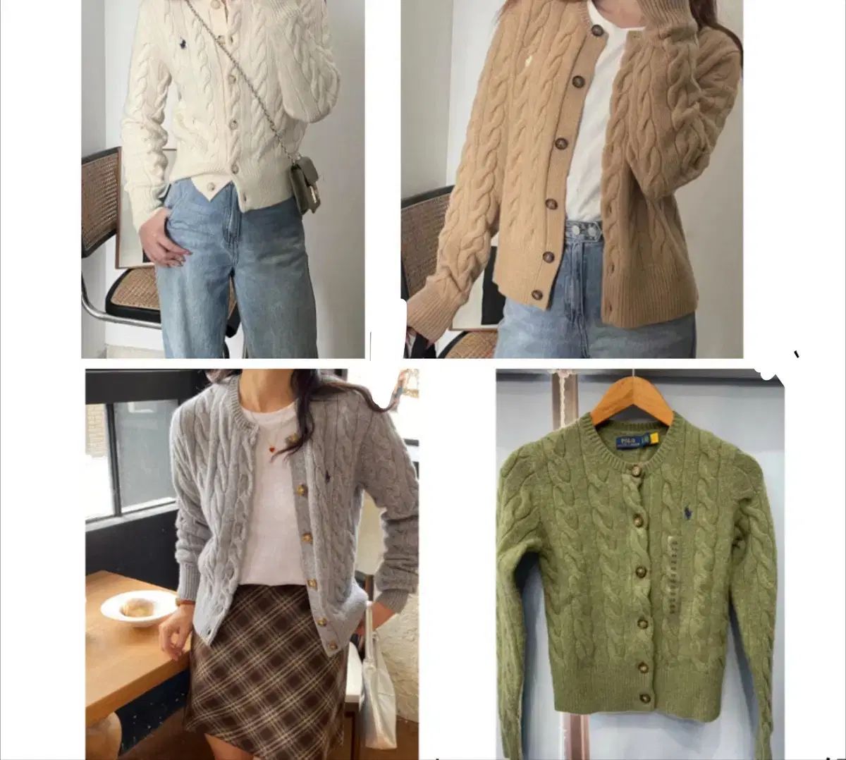 レディース ポロ ラルフローレン ウール カシミア カーディガン SUJI