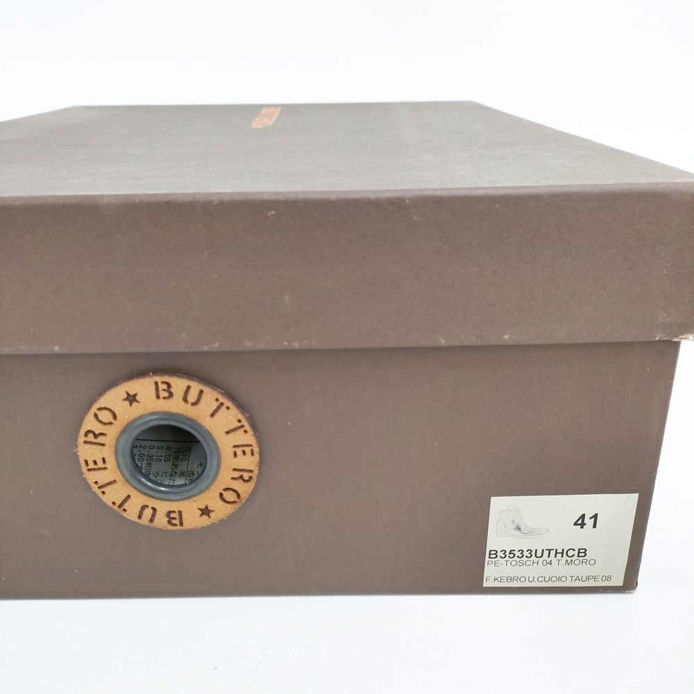 BUTTERO レースアップ レザー 革 41サイズ ブーツ ブラウン メンズ