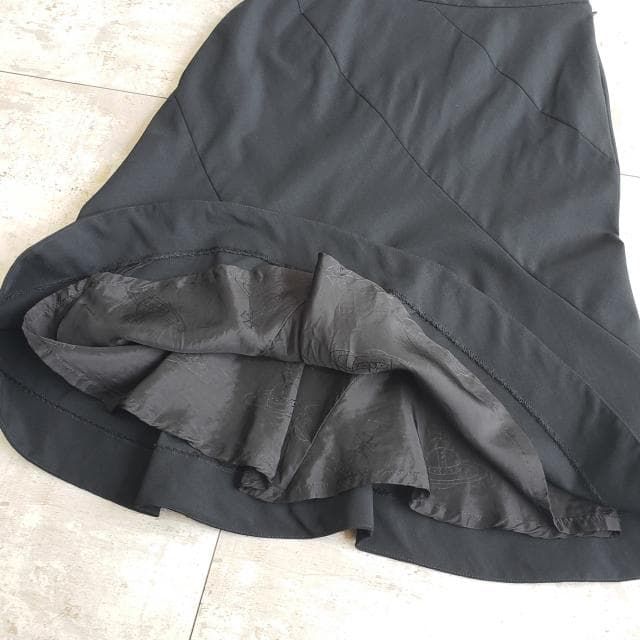 ヴィヴィアンウエストウッド ☆ 斜め切り替え スカート 2 ブラック