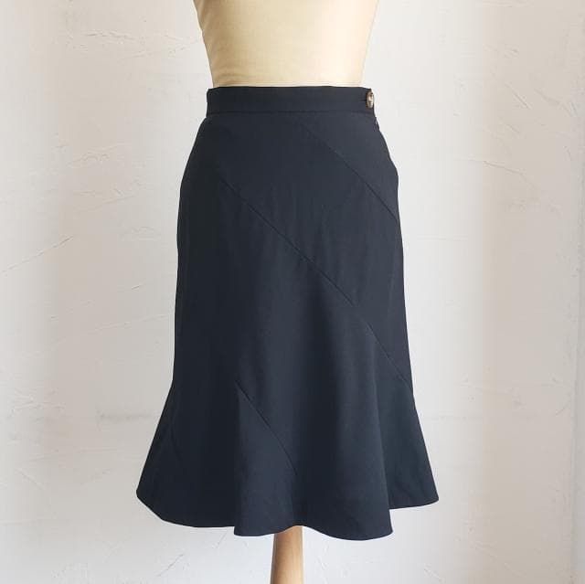ヴィヴィアンウエストウッド ☆ 斜め切り替え スカート 2 ブラック