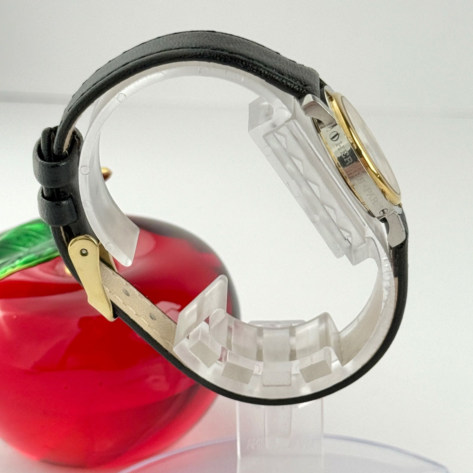 エルメス クリッパー 新品ベルト 新品電池 レディース 腕時計 752