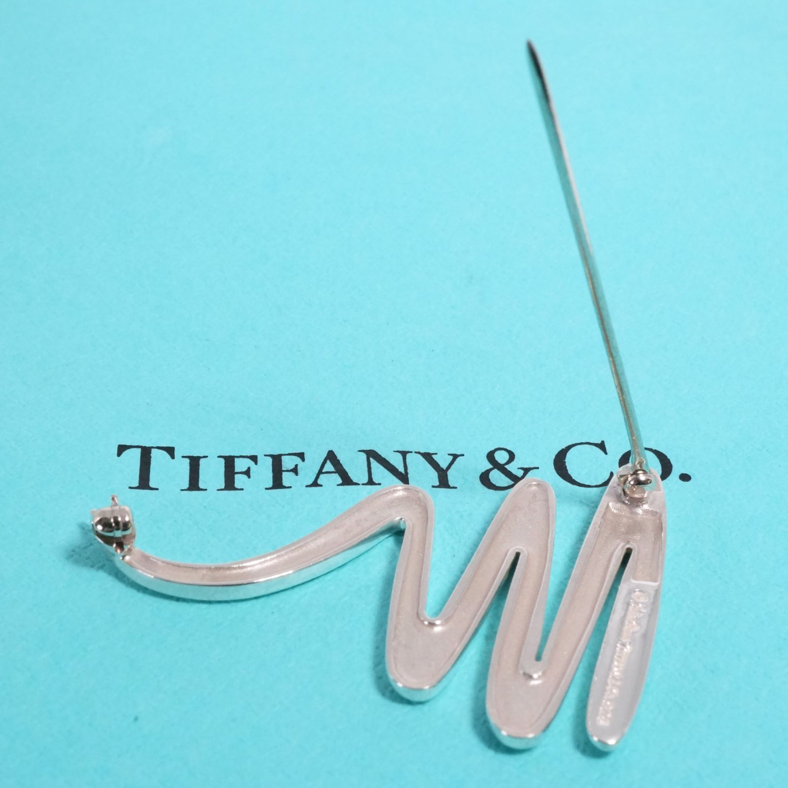 Tiffany ティファニー　ブローチ　スクリブル　シルバー 極美品ヴィンテージ ティファニー スクリブル ブローチ シルバー25