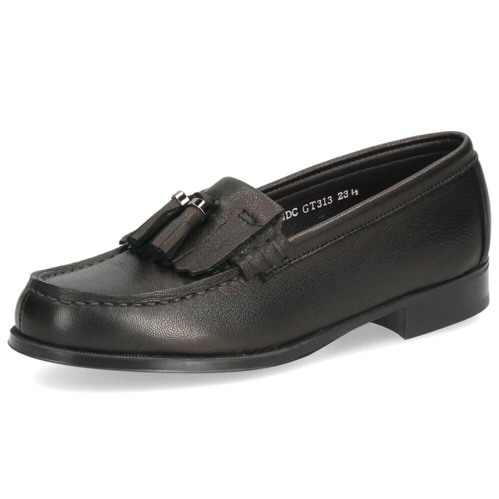 ハルタ ローファー レディース HARUTA GT 313 ゴートキルトタッセルローファー 本革 軽量 おしゃれ タッセル 黒 ブラック