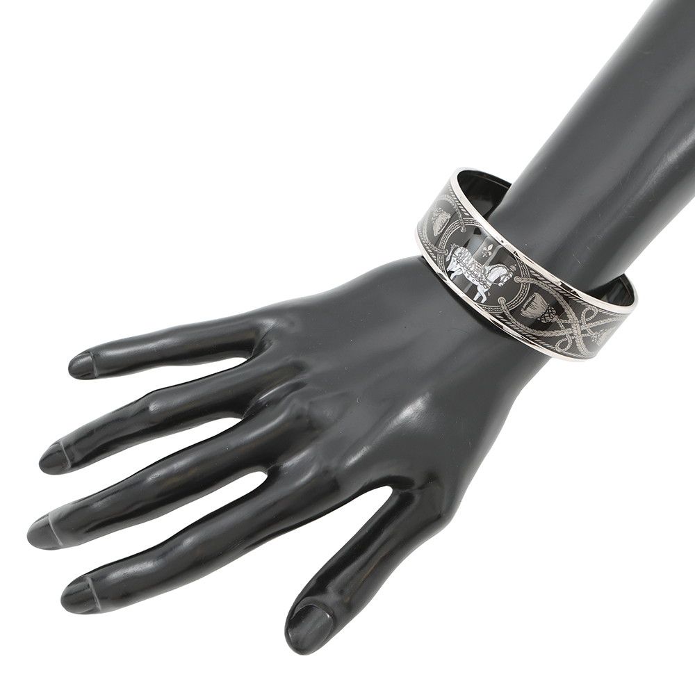 エルメス バングル エマイユGM エナメル ホースモチーフ ブレスレット