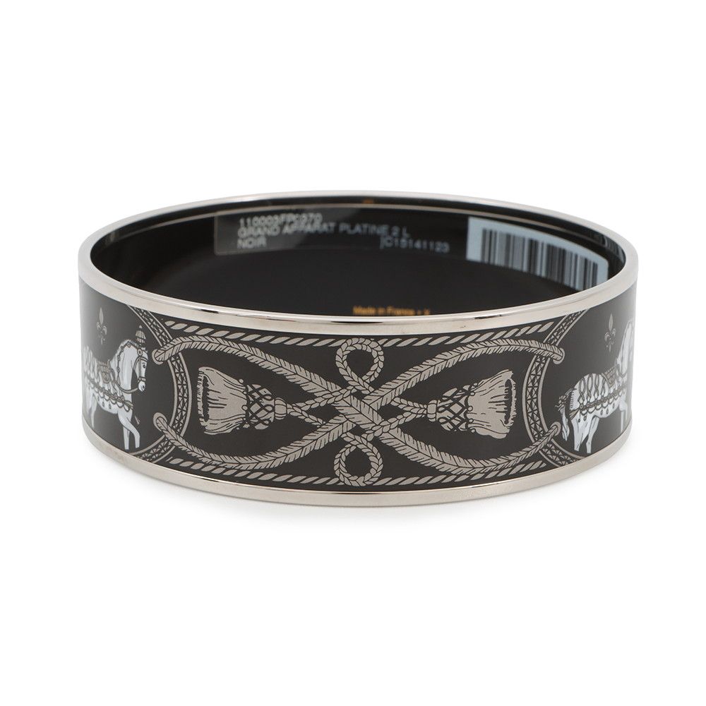 エルメス バングル エマイユGM エナメル ホースモチーフ ブレスレット