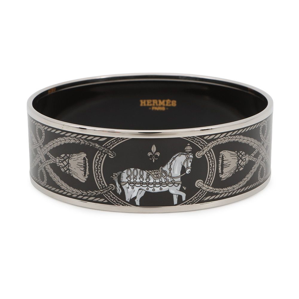 エルメス バングル エマイユGM エナメル ホースモチーフ ブレスレット