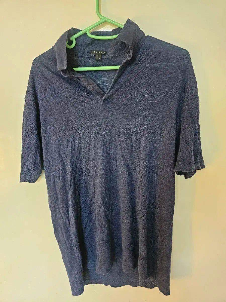 Theory 띠어리 ネイビー 半袖カラ Tシャツ m