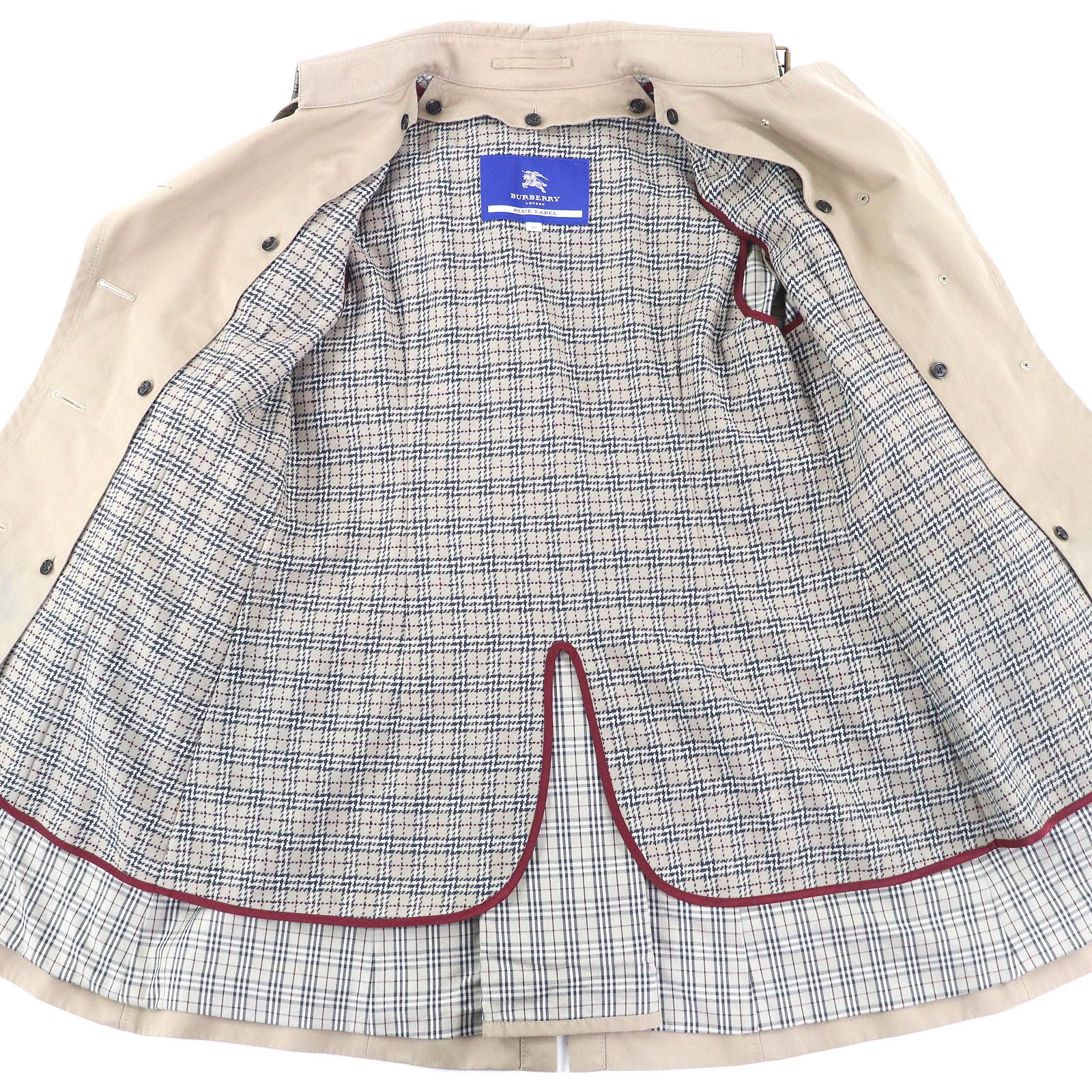 美品△BURBERRY BLUE LABEL バーバリーブルーレーベル コットン100
