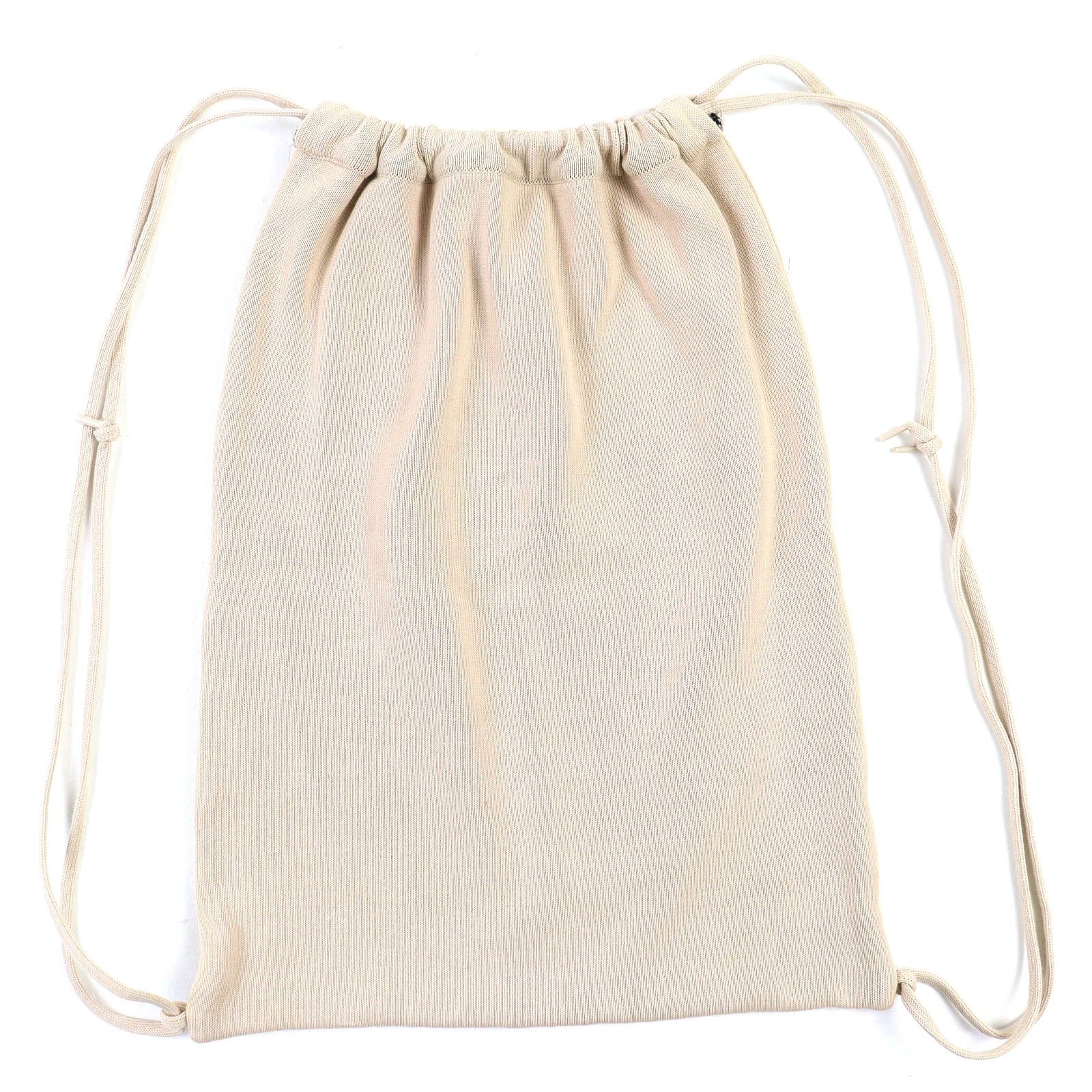 美品△CHANEL シャネル ヴィンテージ スポーツライン コットン100％ ココマーク 巾着バッグ ナップサック リュック・デイパック ベージュ 美品△CHANEL シャネル ヴィンテージ スポーツライン コットン100