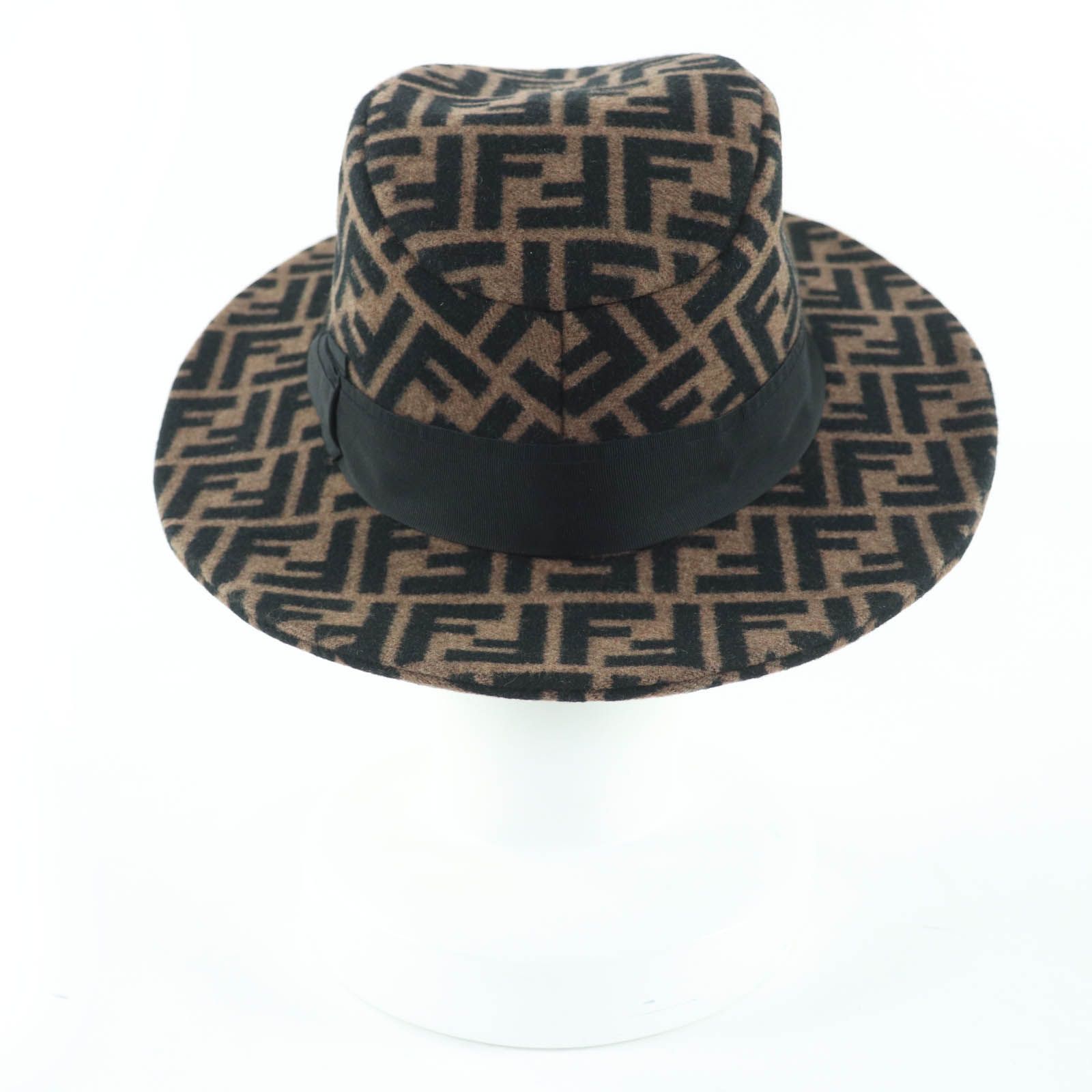 極美品☆FENDI フェンディ ウール カシミヤ シルク混 ズッカ柄