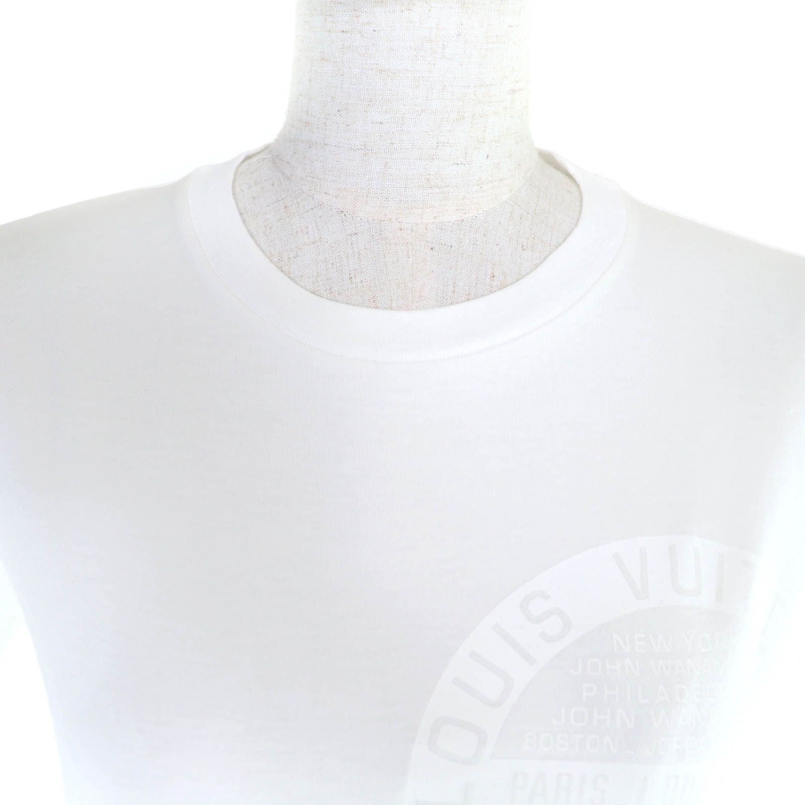 極美品☆LOUIS VUITTON ルイヴィトン コットン100％ LVスタンプ クルー