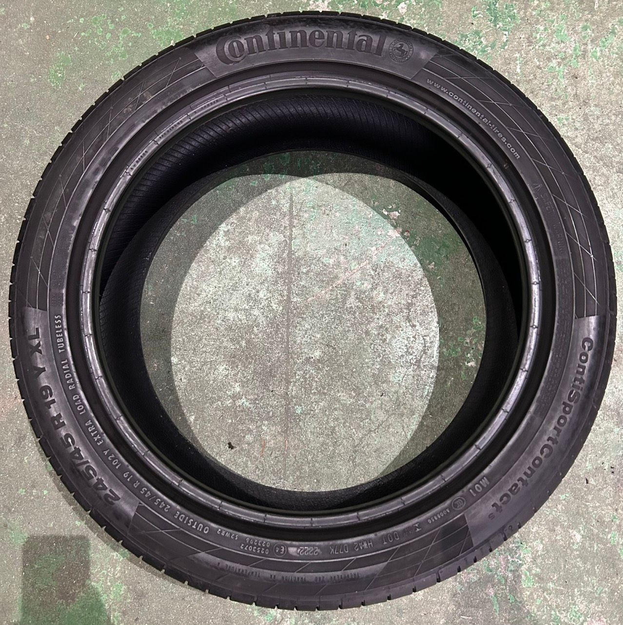  製造 溝7分山 Continental ContiSportContact 5 1本 245 45 R 19 ASP 3392 19インチ サマータイヤ ノーマルタイヤ