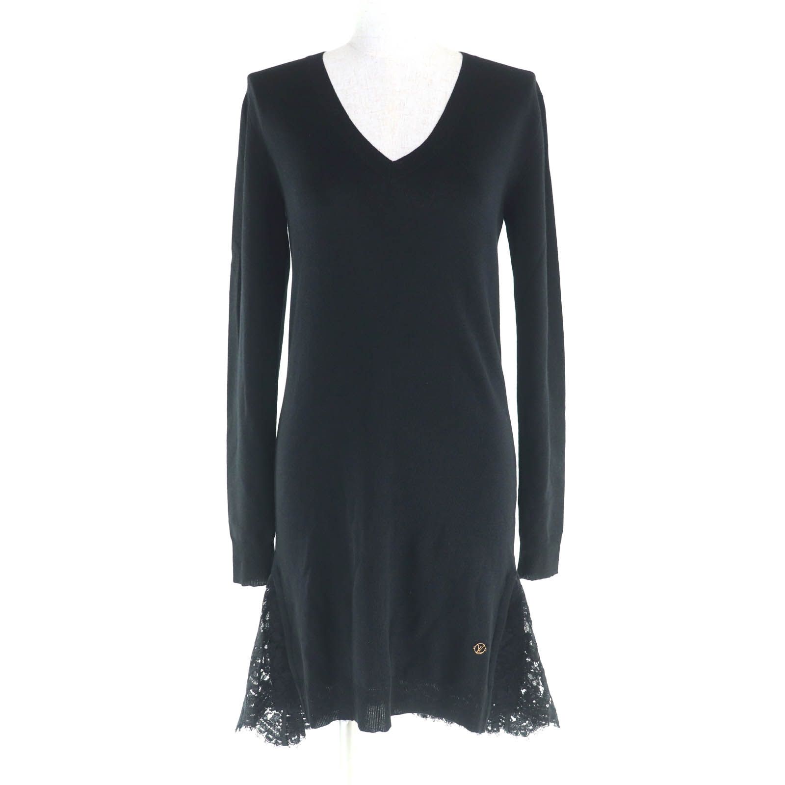 未使用品☆LOUIS VUITTON ルイヴィトン ウール100％ LVサークルロゴ 裾