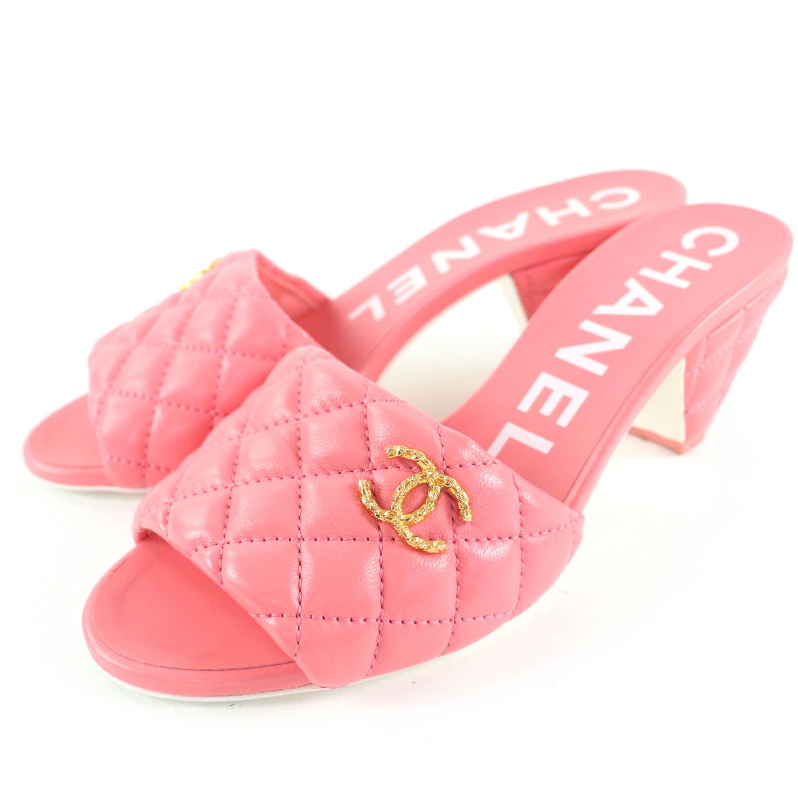 極美品☆CHANEL シャネル G38820 ココマーク レザー マトラッセ