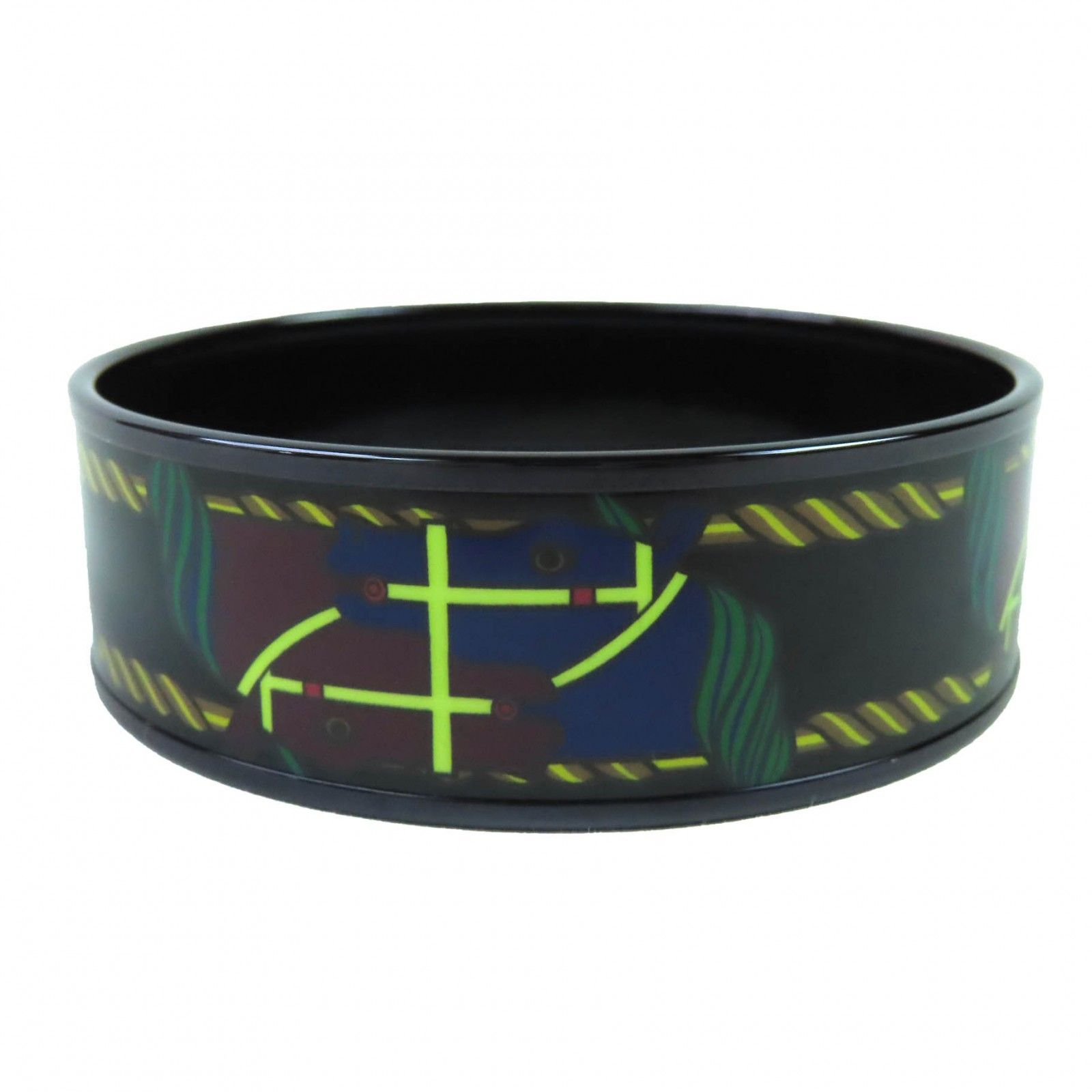 極美品△HERMES エルメス エマイユGM クリックHH/バンダナ バングル