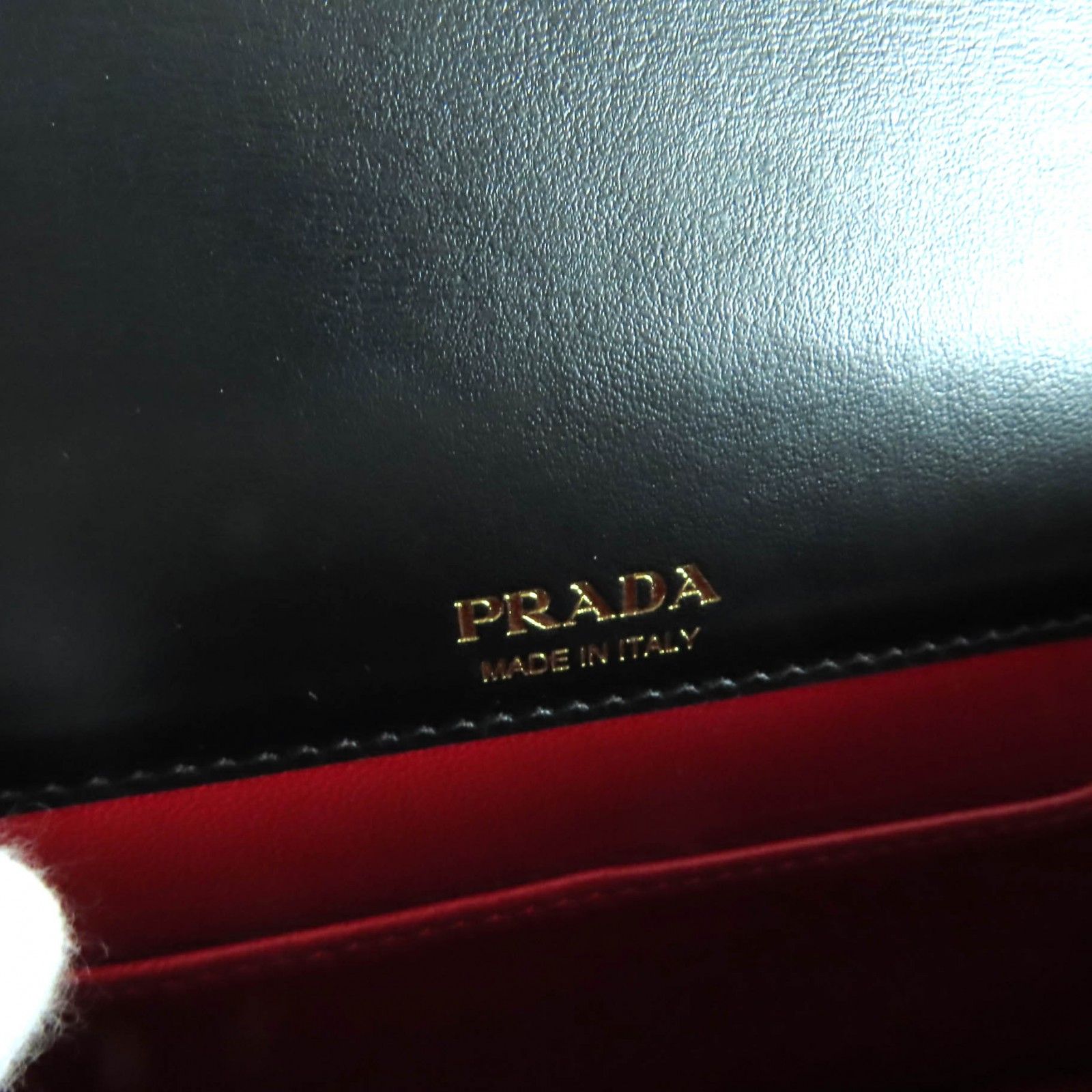 極美品☆PRADA プラダ 1BP053 サフィアーノレザー ミニバッグ