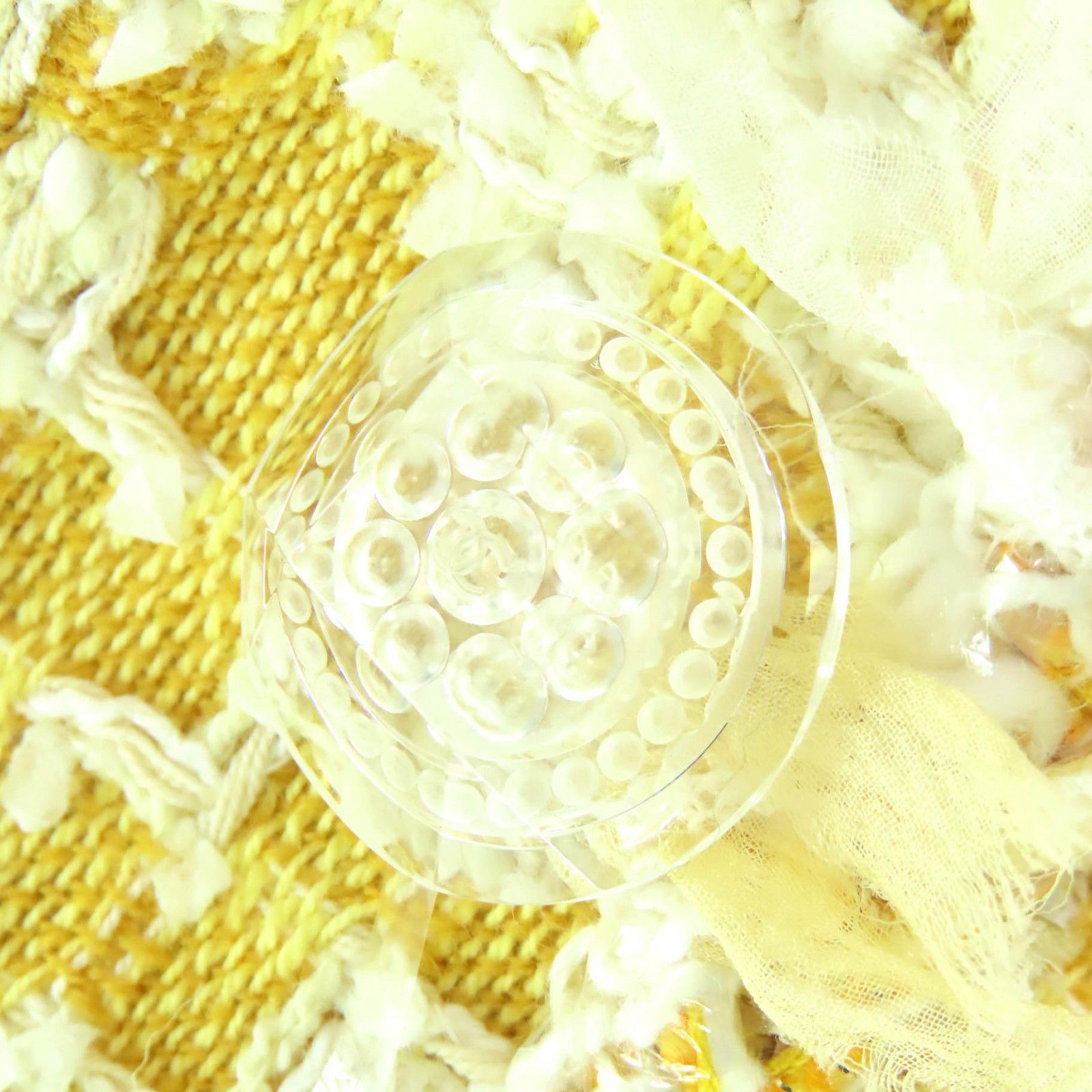 極美品△CHANEL シャネル 18S P58787 コットン ウール ココマーク