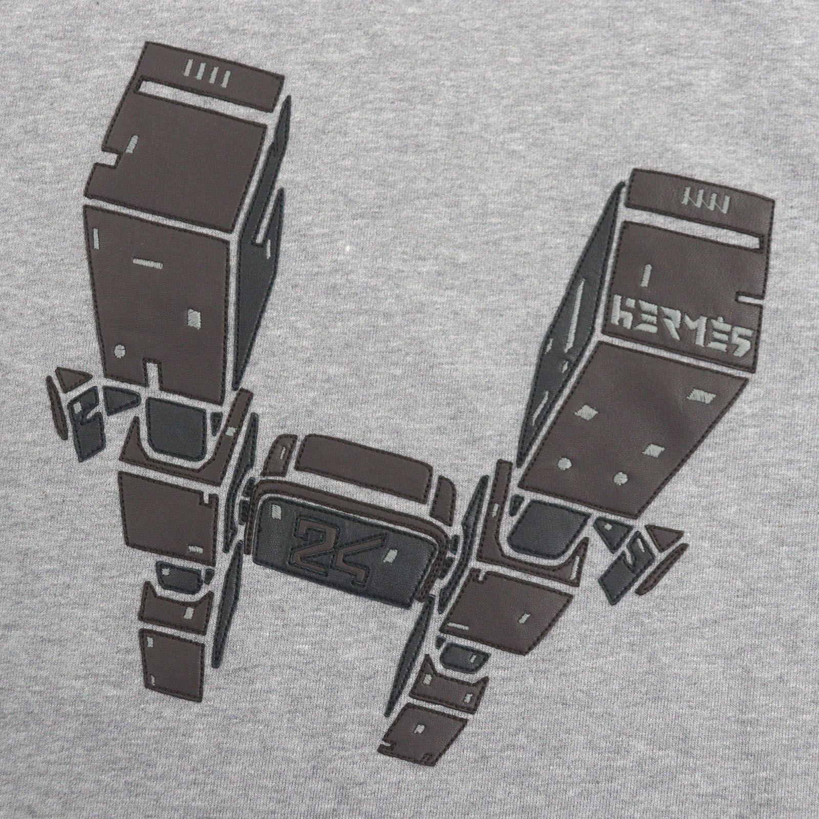 美品▽HERMES エルメス オデッセイ コットン100% クルーネック