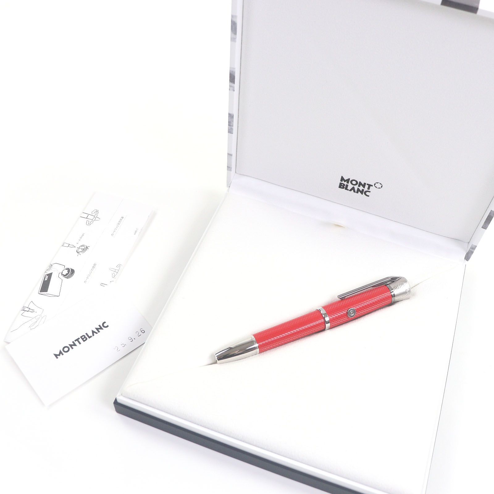モンブラン ペン先14 C Mニブ エディション グレートキャラクターズ ジェームス ディーン 万年筆 レッド シルバー ケース付き メンズ