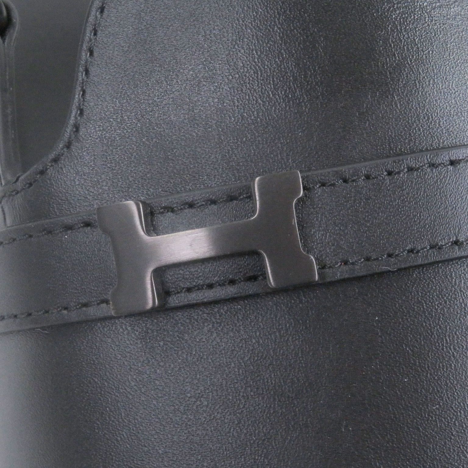 良品□HERMES エルメス ジャコモ レザー Hロゴ金具 ストラップサンダル