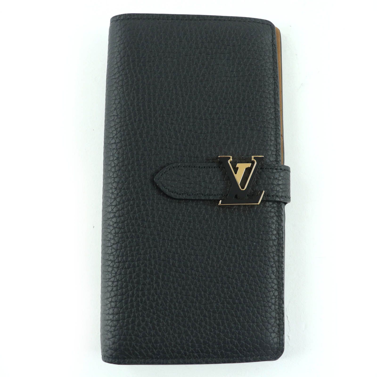 LOUIS VUITTON ルイヴィトン M 81330 LVヴェルティカル ウォレット カプシーヌ トリヨンレザー ノアール 長財布 フランス製 レディース 定価181 500円