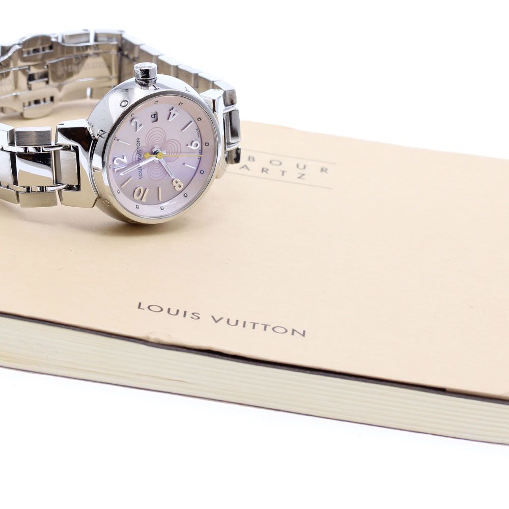 ルイ・ヴィトン LOUIS VUITTON Q1216 タンブール デイト クォーツ