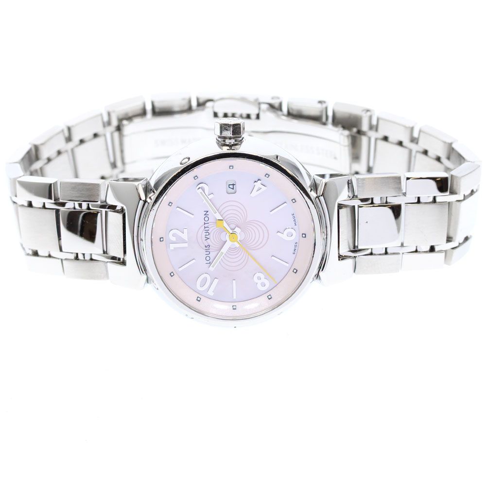 ルイ・ヴィトン LOUIS VUITTON Q1216 タンブール デイト クォーツ