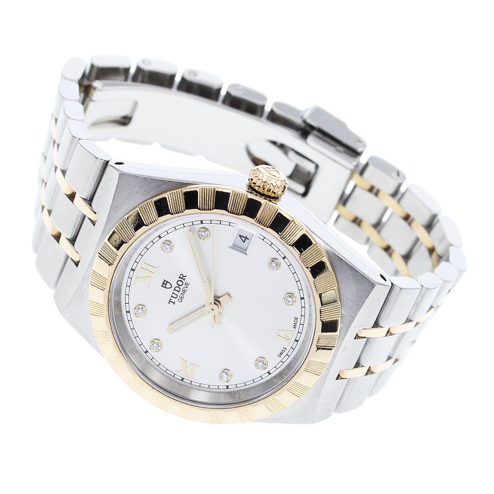 チュードル TUDOR 28403 ロイヤル デイト 8Pダイヤ 自動巻き ボーイズ