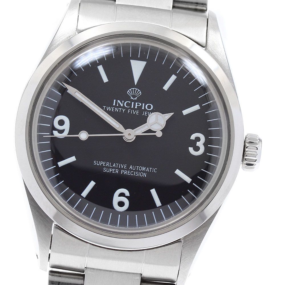 箱付 INCIPIO インキピオ スーパープレシジョン メンズ 腕時計 自動巻き インキピオ INCIPIO スーパープレシジョン 自動巻き メンズ良品_923541