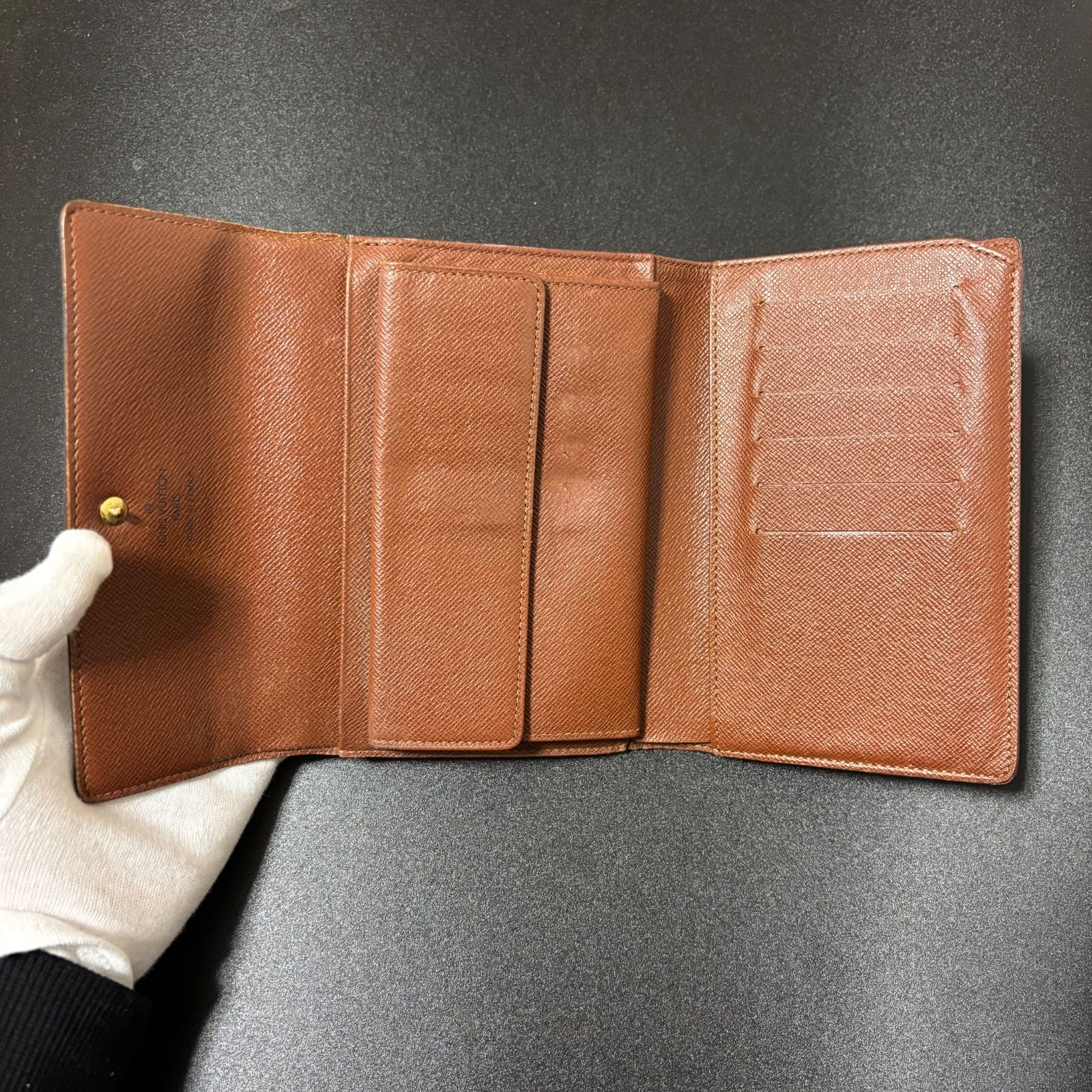 t59 ポルト トレゾール エテュイ パピエ モノグラム 3つ 三つ 折り