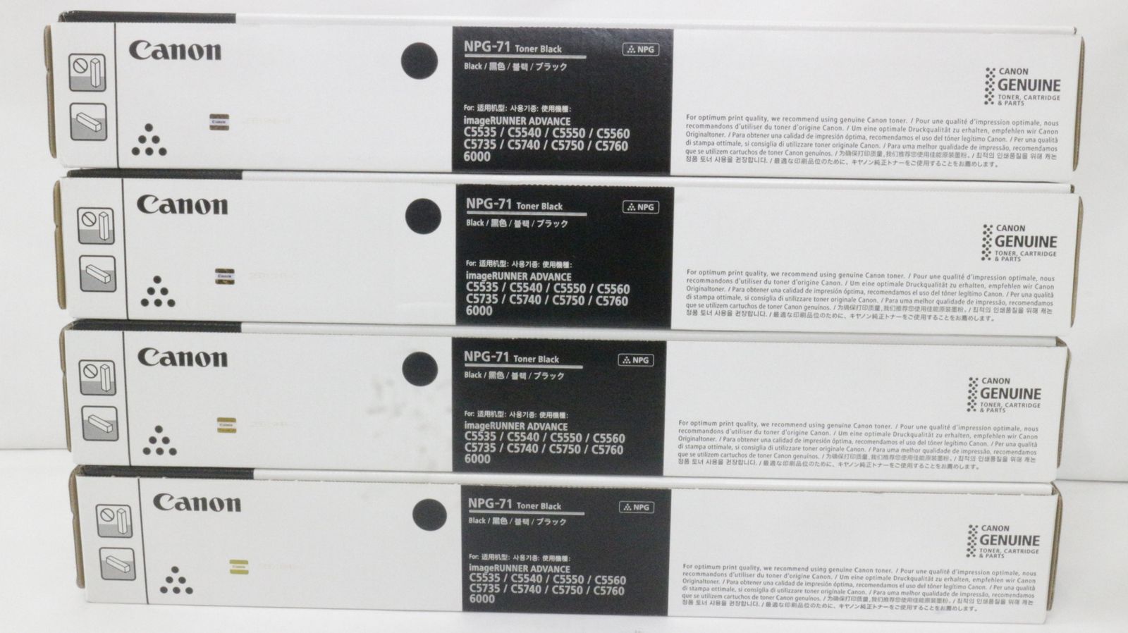 ♥ キャノン トナー NPG-71 8本 シアン マゼンタ イエロー ブラック CANON -D-F 29-byebye