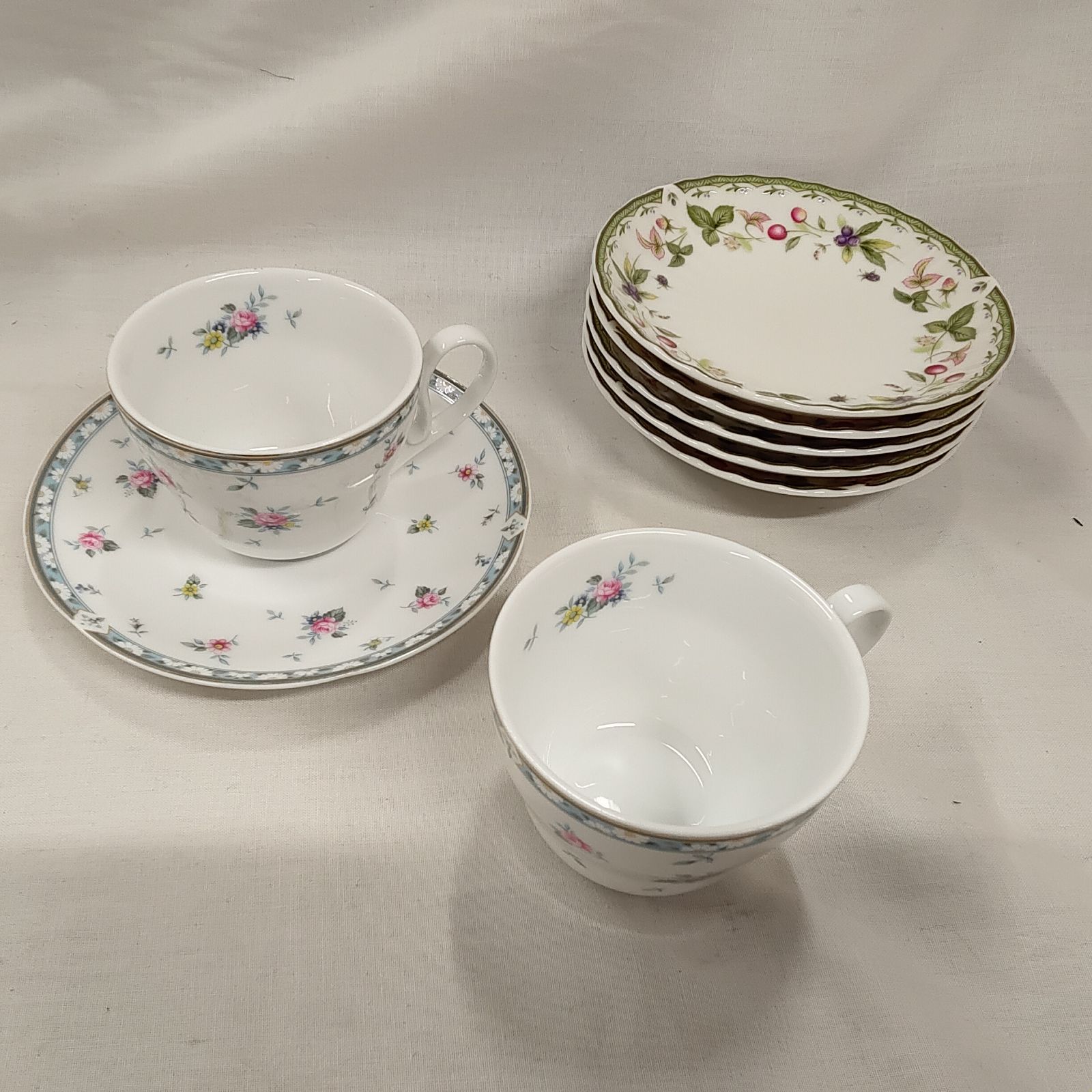 ナルミ カップ&ソーサー バラ柄 小皿 さくらんぼ柄 X5 Q720 - メルカリ